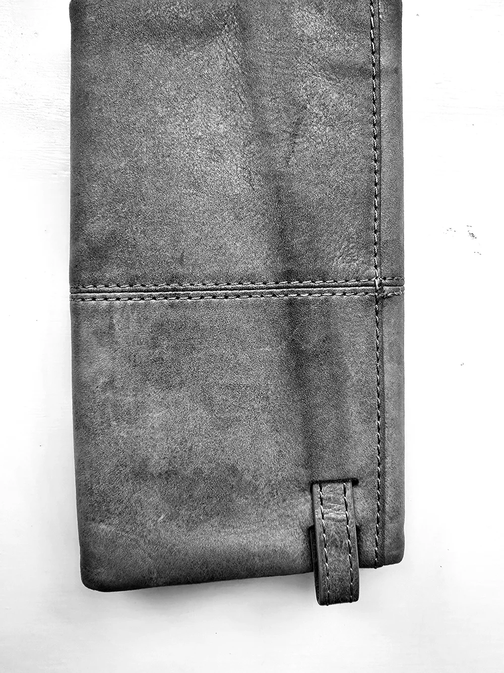 HOBO Gray Silver Metallic Trifold Wallet Wristlet